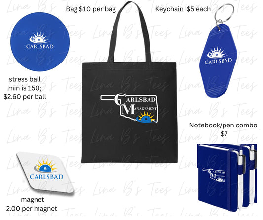 Carlsbad promotional Items