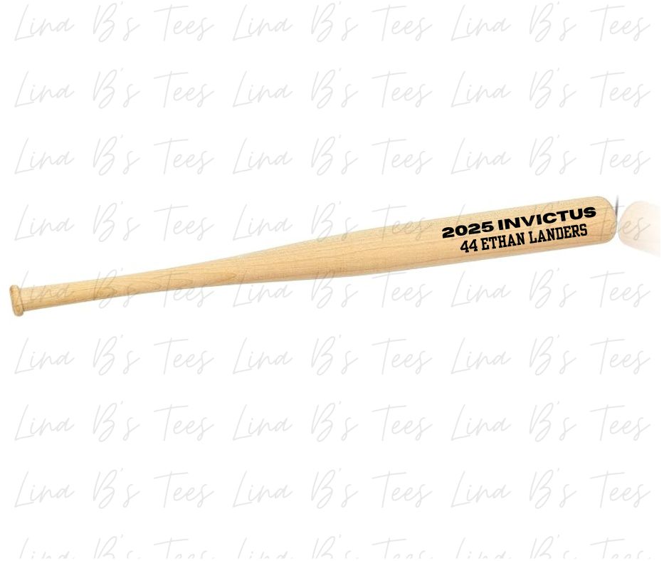 Wooden Engraved bat
