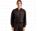 Blush Hooded half zip