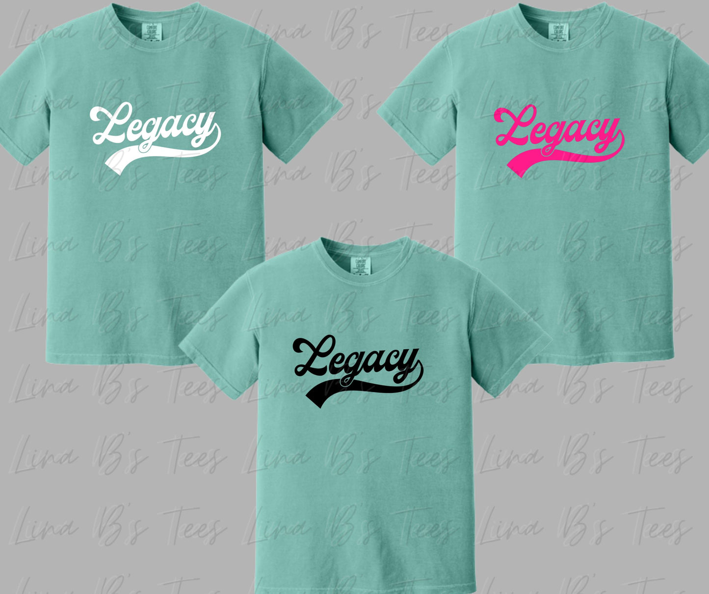 Legacy 10u -Legacy Script logo - Teal