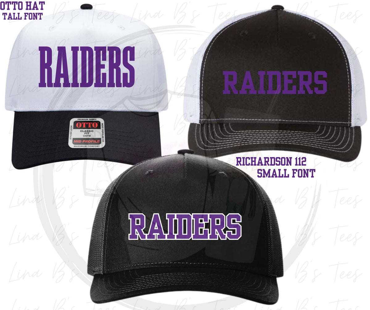 Raiders Embroidered Hats