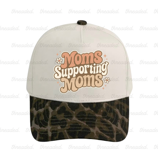 Moms supporting moms embroidered hats