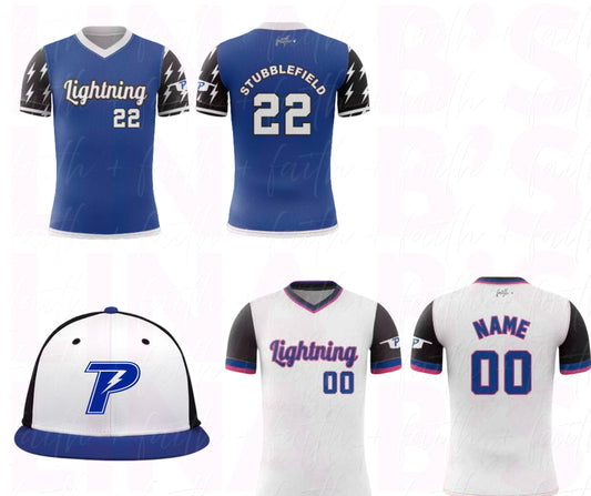 Piedmont Lightning 6U Uniforms/Game Day Hat