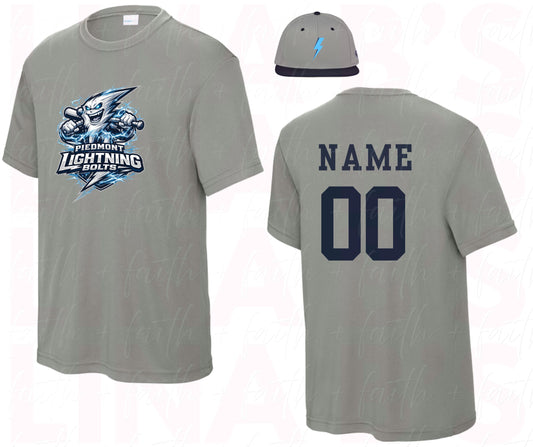 Piedmont Lightning 5U Game day jerseys/hat