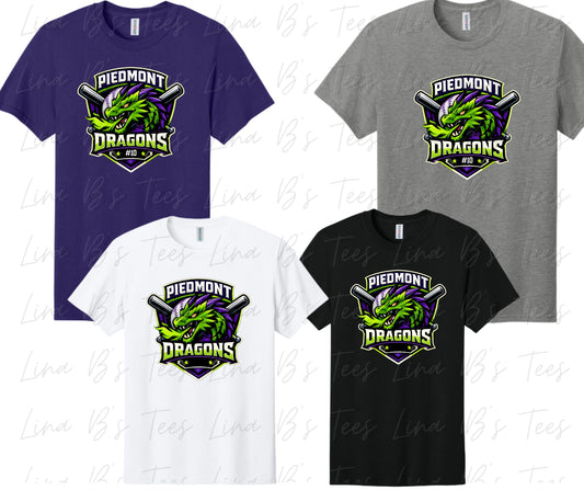 Piedmont Dragons baseball logo