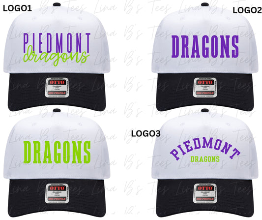 Piedmont Dragons hats
