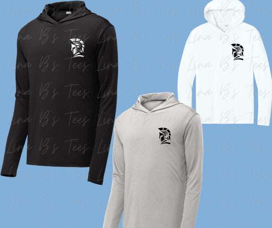 Invictus Spartan Pocket Logo- Longsleeve Hooded shirt