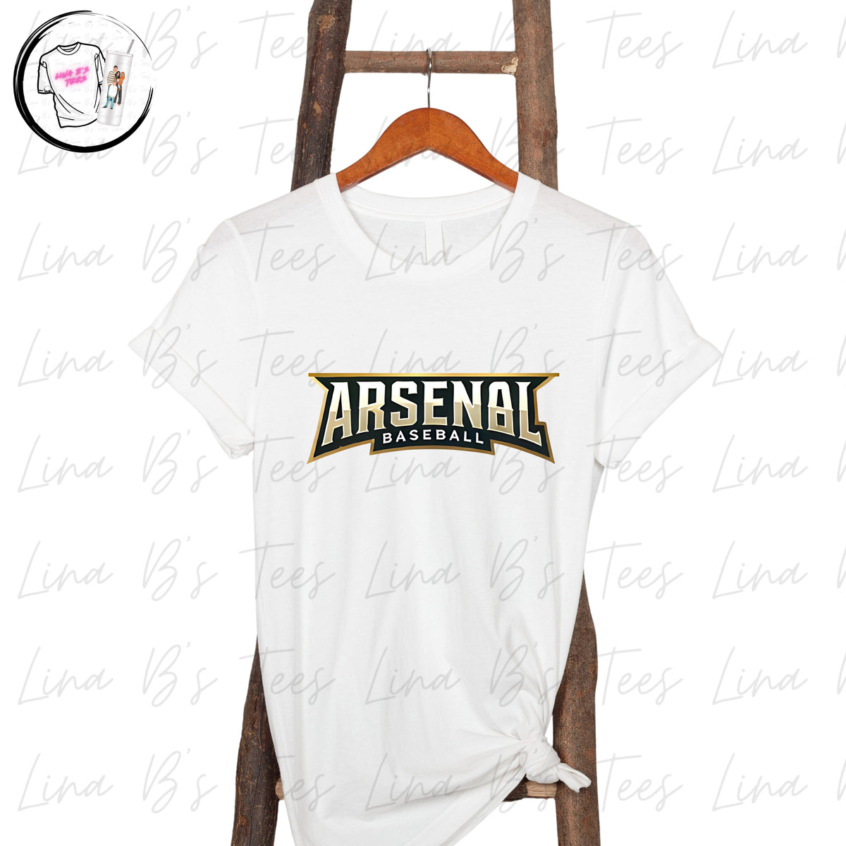 Arsenal Baseball 10U-  White Logo Shirts