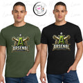 Arsenal Baseball 10U- Black & Military Green Logo 50/50 Shirts