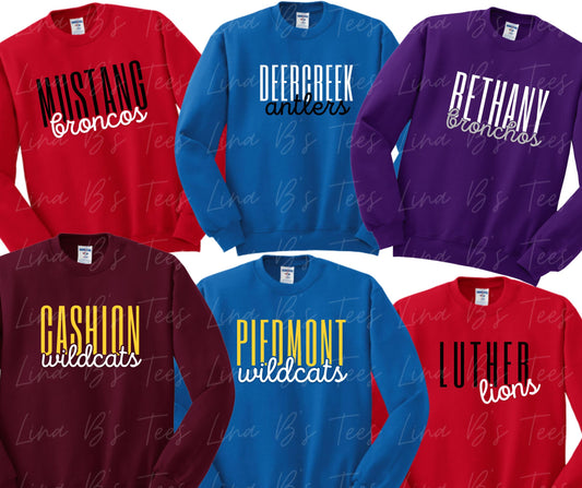 Oklahoma Schools Sweatshirts
