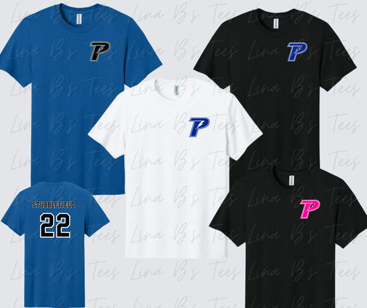 Piedmont Lightning- Small Logo Sport Tek Dri-Fit