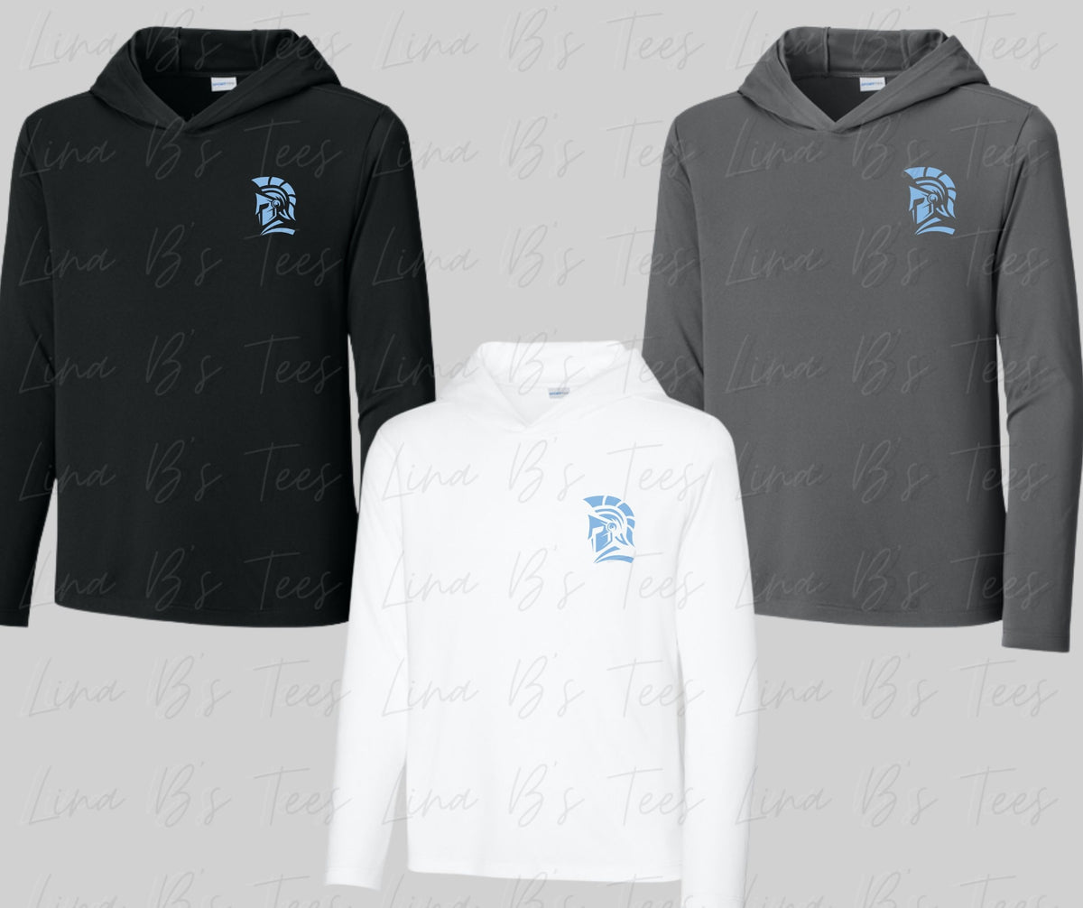 Invictus Long sleeve Hooded Blue Spartan head