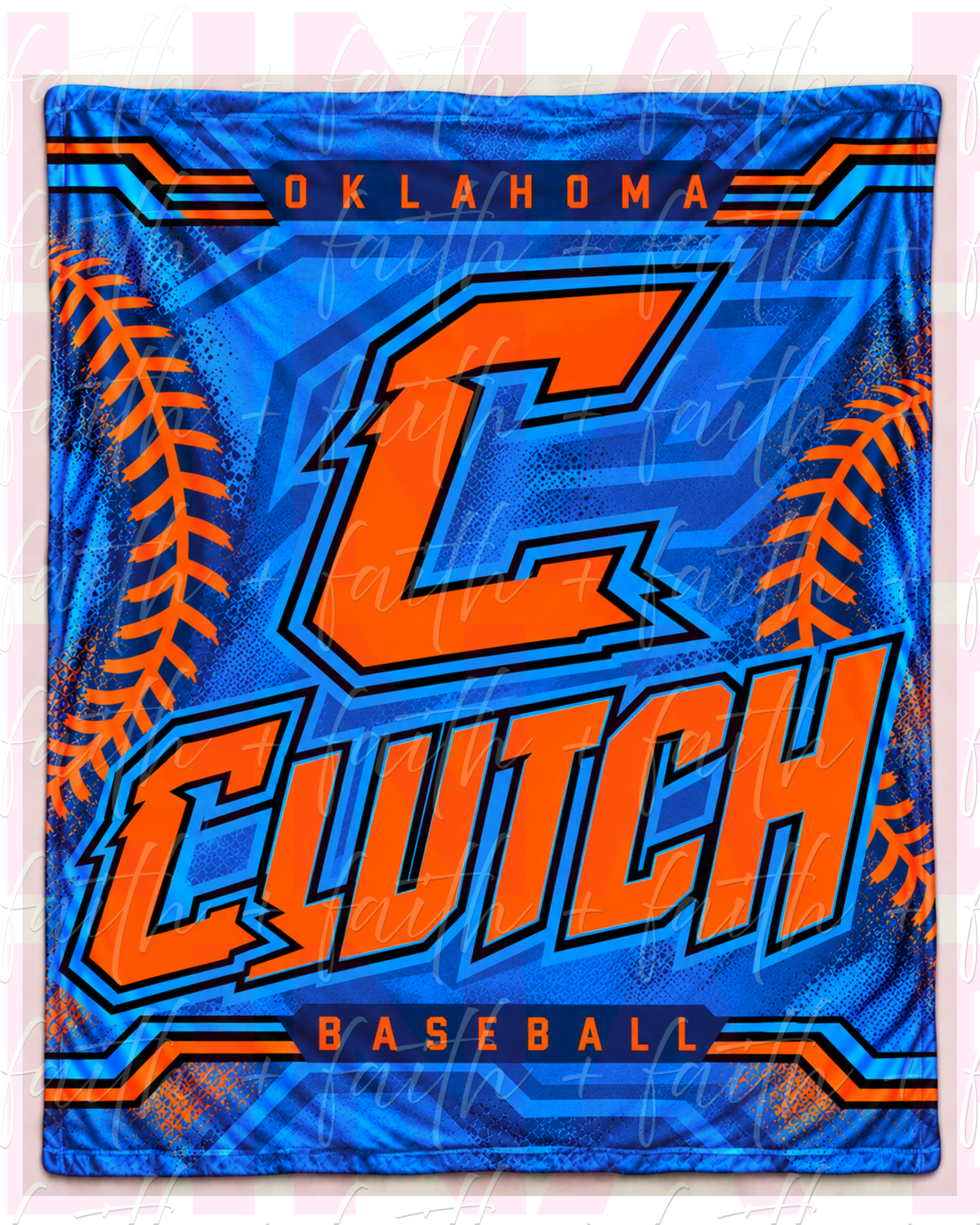 Ok Clutch Baseball Blanket