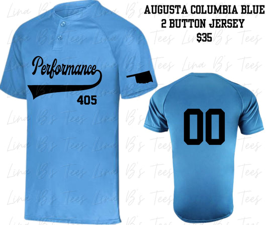 405 Performance Jersey- Columbia Blue