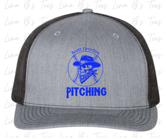 Scott Creedon Pitching -Gray Richardson 112 Embroidered