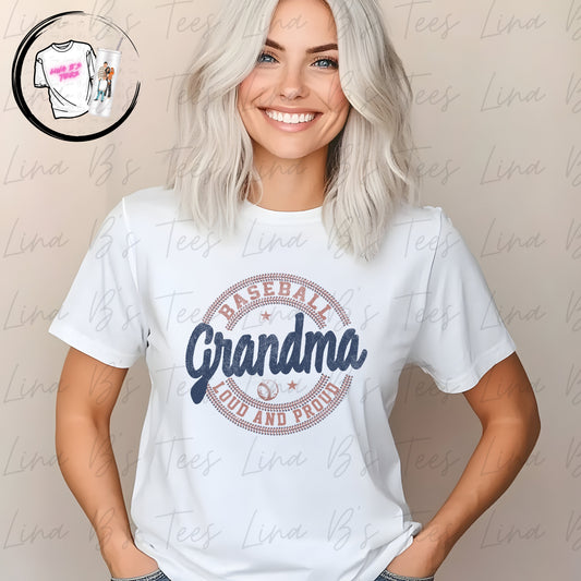 Loud & Proud Baseball Grandma