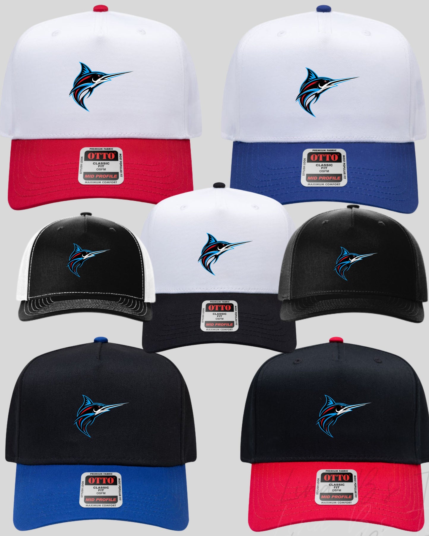 Piedmont Marlins Logo hat
