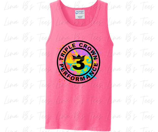 TCP Paint splatter Logo- Tank Top