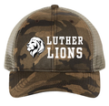 Luther Lions Embroidery Camo Hat