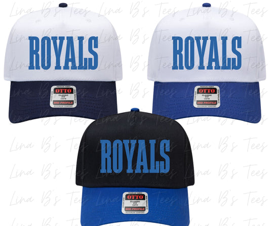 RD Royals- 3d puff Embroidery - Otto Hat