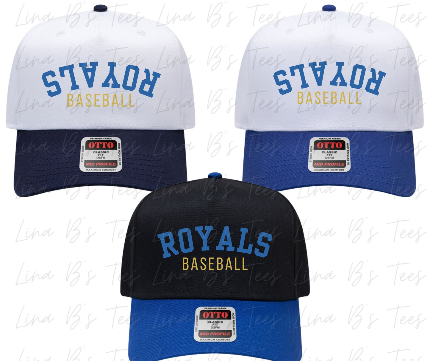 RD Royals- 3d puff Embroidery - Otto Hat
