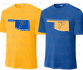 Piedmont- Colored Oklahoma state with P