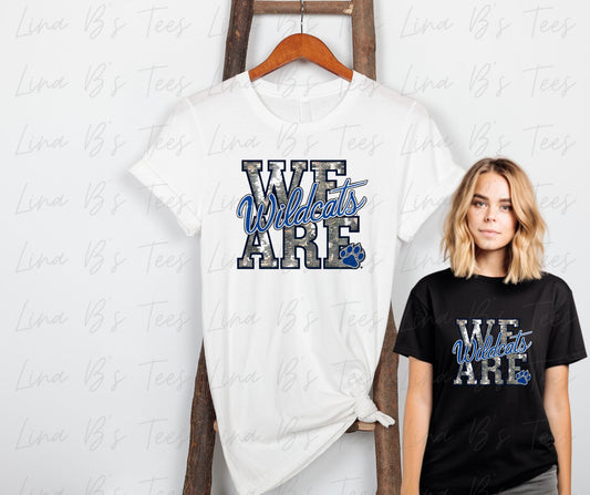 Piedmont- We are Wildcats faux sequence Design