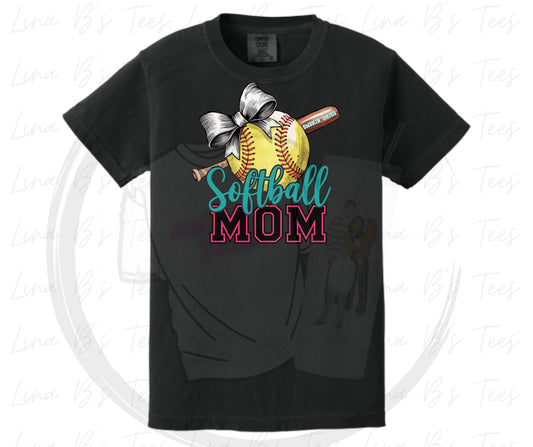 Smokin Okies- softball mom bow design