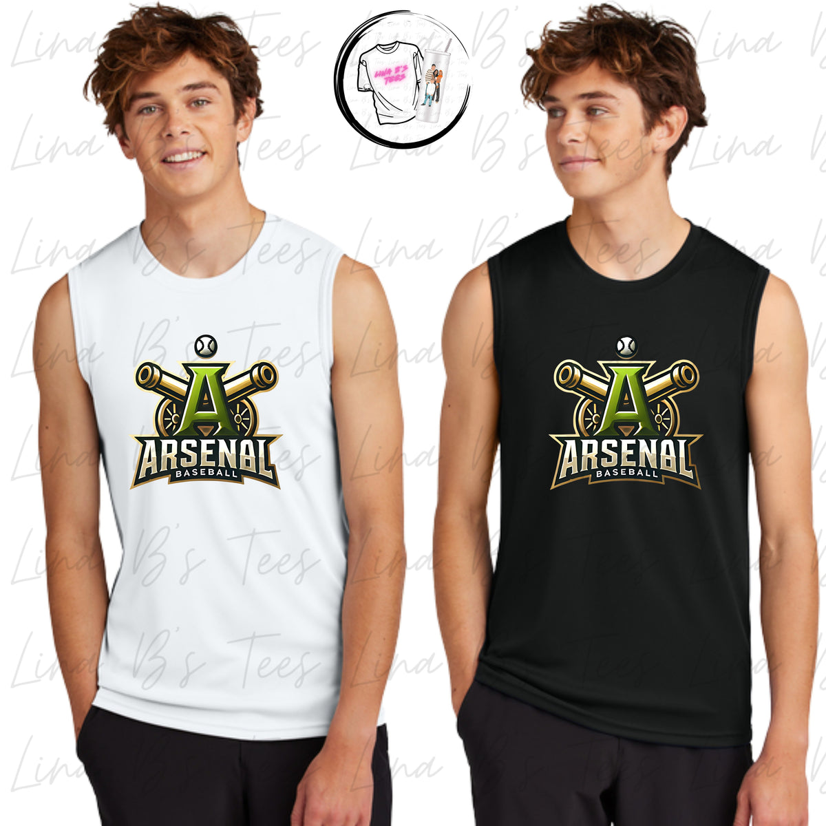 Arsenal Baseball 10U- Men Tank Tops